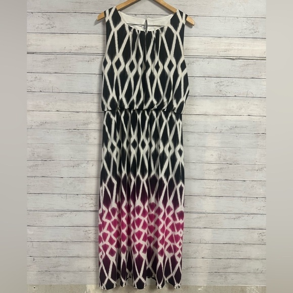 Chico’s Diamond Fade Maxi Dress Size 2 - Picture 2 of 7